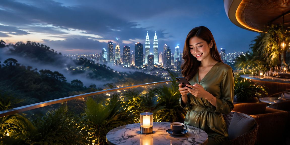 Pengguna Malaysia bermain slot online menggunakan telefon pintar mereka